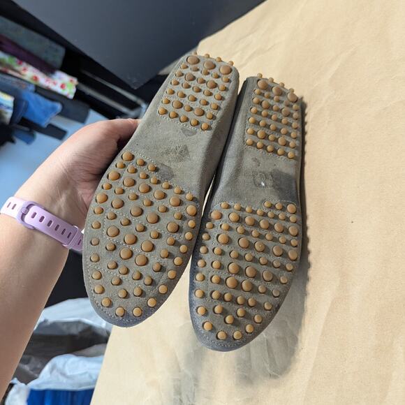 M. Gemi Felize Drivers Suede Moccasin Shoes Slip On Loafers Gray Womens 9.5 Grey - Picture 5 of 9